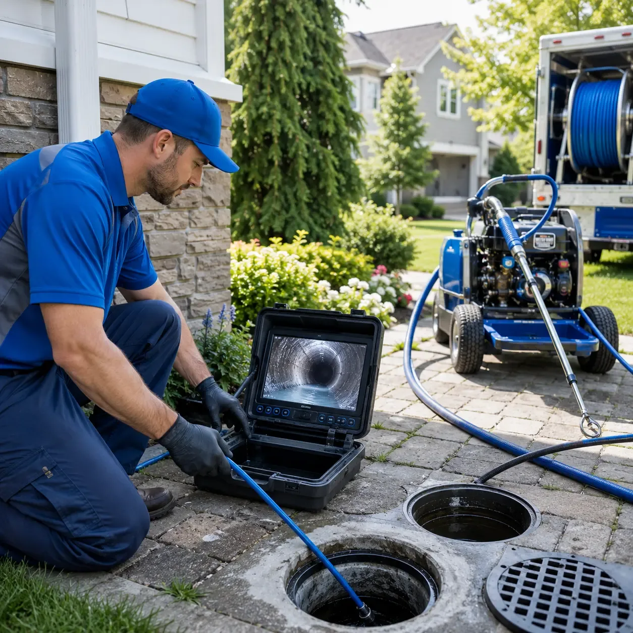 Outdoor drain cleaning professionals serving North Montpelier, VT